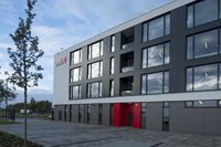 Neubau Bro- und Lagergebude Firma Elektro Bauer, Neubau eines Brogebudes in Berlin Adlershof, Karl-Ziegler-Strasse, 12489 Berlin