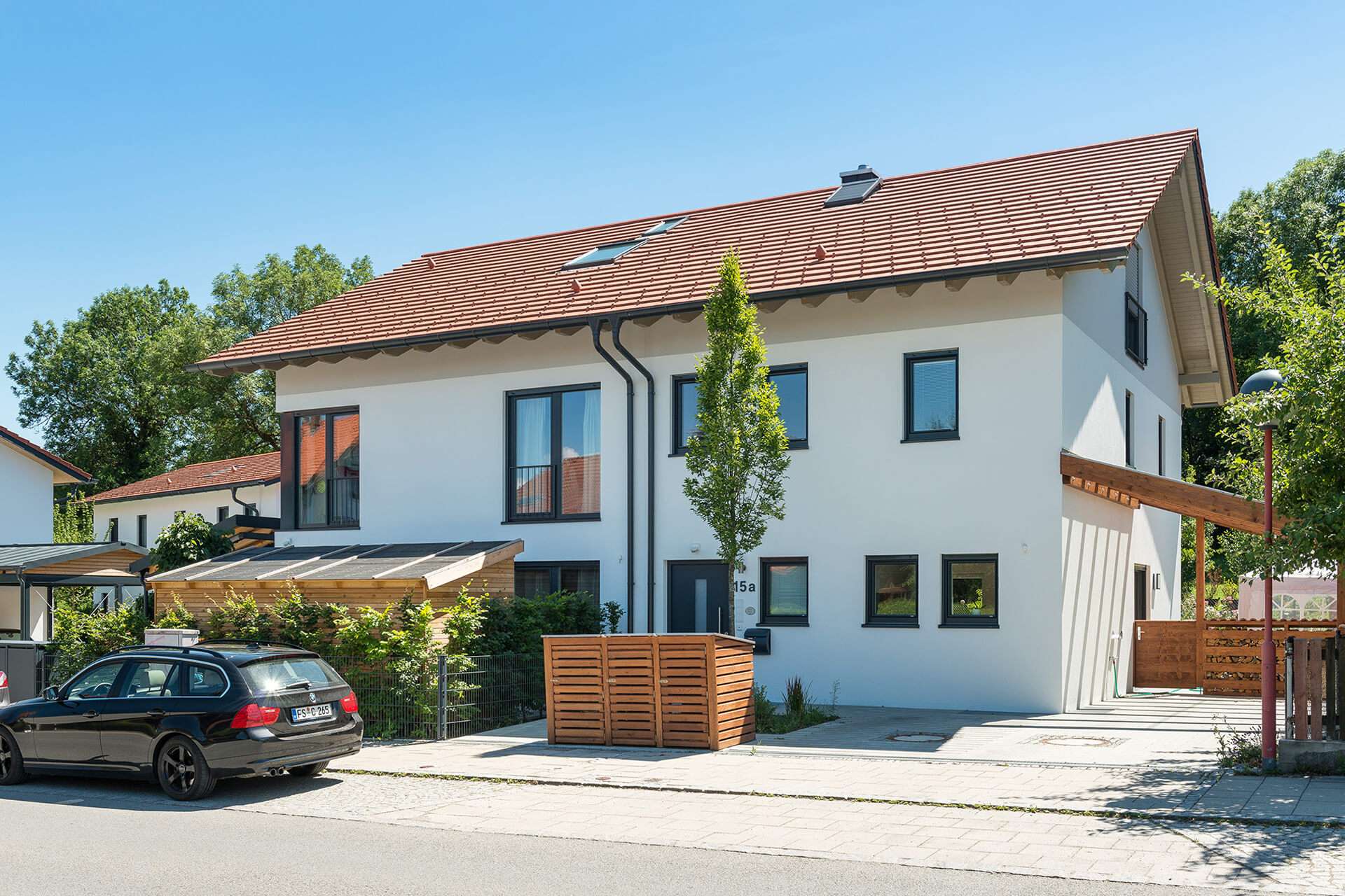 Einfamilienhauses und Doppelhaus, Kybergstr., Oberhaching