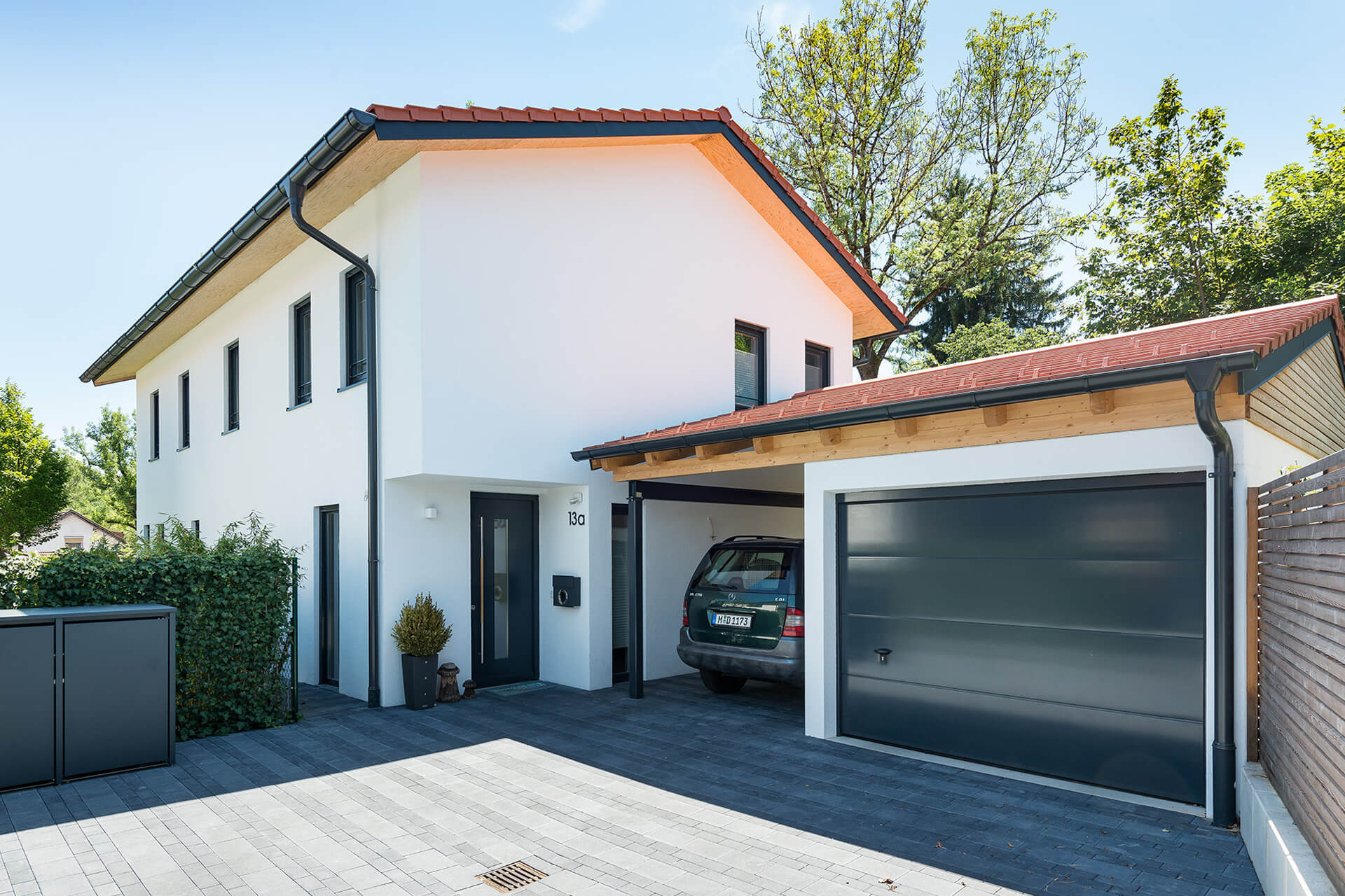 Einfamilienhauses und Doppelhaus, Kybergstr., Oberhaching